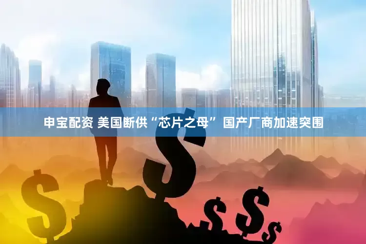 申宝配资 美国断供“芯片之母” 国产厂商加速突围